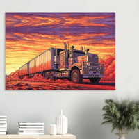 Last Light road train art print by DIRTY ROGER®, view 7