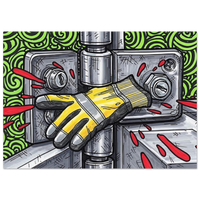 Pinch Point hand safety art print by DIRTY ROGER®, view 9