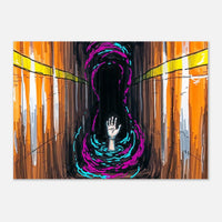 Confined Spaces mining safety art print, industrial hazard poster by DIRTY ROGER®, view 3
