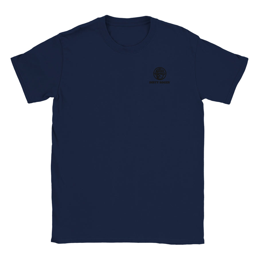 Logo mining t-shirt with DR hard hat badge, unisex tee by DIRTY ROGER®, view 9