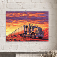 Last Light road train art print by DIRTY ROGER®, view 6