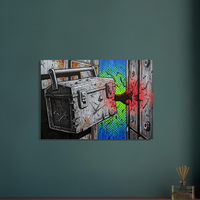 Crush Zone line of fire safety art print by DIRTY ROGER®, view 2
