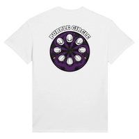 Purple Circle funny mining t-shirt, purple hi-vis hard hats, unisex tee by DIRTY ROGER®, view 4