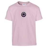 Kids Purple Circle mining t-shirt, hi-vis hard hat tee, youth by DIRTY ROGER®, view 2