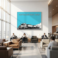 Side Tipper road train art print by DIRTY ROGER®, view 9