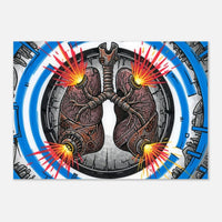 Invisible Killer mining safety art print, dust exposure poster by DIRTY ROGER®, view 2