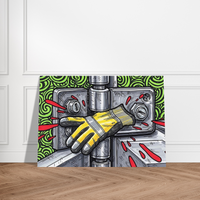Pinch Point hand safety art print by DIRTY ROGER®, view 10