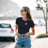 Logo women's mining t-shirt with DR hard hat badge by DIRTY ROGER®, view 8