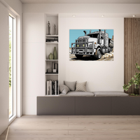 Haulers Never Stop road train art print by DIRTY ROGER®, view 10