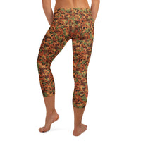 Pilbara Camo capri leggings by DIRTY ROGER®, red dirt mining camo gym leggings