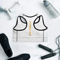 PBRA Gym Princess padded sports bra by DIRTY ROGER®, front detail