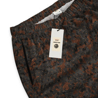 Blast Pattern Camo track pants by DIRTY ROGER®, night shift mining camo with drill-hole pattern, view 3