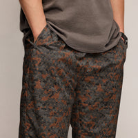 Blast Pattern Camo track pants by DIRTY ROGER®, night shift mining camo with drill-hole pattern, view 4