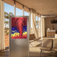 Pilbara Dust willy willy art print, Australian mining poster by DIRTY ROGER®, view 2