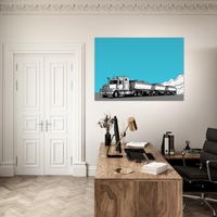 Side Tipper road train art print by DIRTY ROGER®, view 11