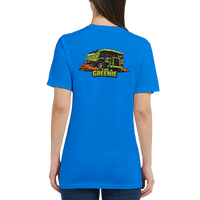 The Greenie women's mining t-shirt, funny haul truck tee by DIRTY ROGER®, view 6