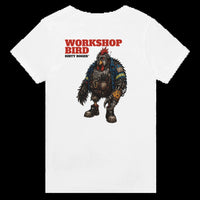 Workshop Bird mechanic t-shirt, funny mining workshop tee, unisex by DIRTY ROGER®