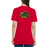 The Greenie women's mining t-shirt, funny haul truck tee by DIRTY ROGER®, view 2