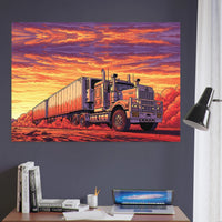 Last Light road train art print by DIRTY ROGER®, view 9