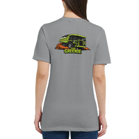 The Greenie women's mining t-shirt, funny haul truck tee by DIRTY ROGER®, view 7