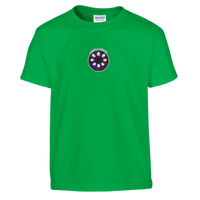 Kids Purple Circle mining t-shirt, hi-vis hard hat tee, youth by DIRTY ROGER®, view 4
