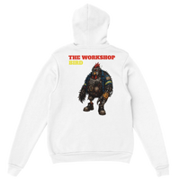 Swing Pack: Workshop Bird hoodie back print by DIRTY ROGER®