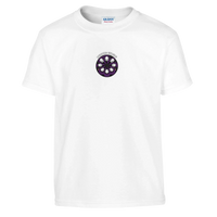Kids Purple Circle mining t-shirt, hi-vis hard hat tee, youth by DIRTY ROGER®, view 7