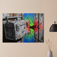 Crush Zone line of fire safety art print by DIRTY ROGER®, view 4