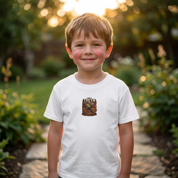 Kids On The Teeth Digger T-Shirt – Excavator Bucket Tee, Youth | DIRTY ROGER®