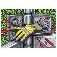 Pinch Point hand safety art print by DIRTY ROGER®, view 6