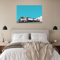 Side Tipper road train art print by DIRTY ROGER®, view 7