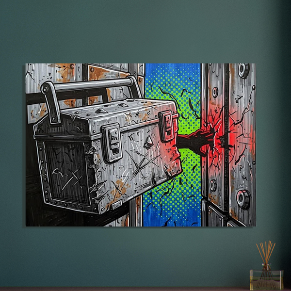Crush Zone Line of Fire Safety Art Print – Hand Injury Hazard Poster | DIRTY ROGER®