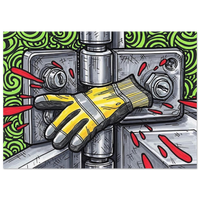 Pinch Point hand safety art print by DIRTY ROGER®, view 5
