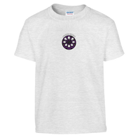 Kids Purple Circle mining t-shirt, hi-vis hard hat tee, youth by DIRTY ROGER®, view 5
