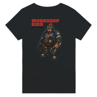 Workshop Bird mechanic t-shirt, funny mining workshop tee, unisex by DIRTY ROGER®, view 4