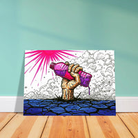 Hydration mining safety art print, heat hazard poster by DIRTY ROGER®, view 4