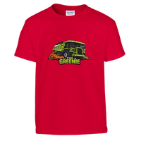 Kids Greenie haul truck t-shirt, mining gift tee, youth by DIRTY ROGER®, view 2