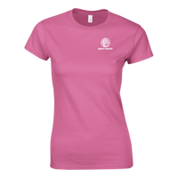 Logo women's mining t-shirt with DR hard hat badge by DIRTY ROGER®, view 2