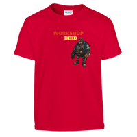 Kids Workshop Bird t-shirt, mining gift tee, youth by DIRTY ROGER®, view 7