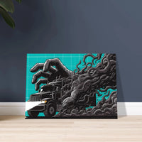 Micro Naps fatigue safety art print, haul truck mining poster by DIRTY ROGER®, view 2