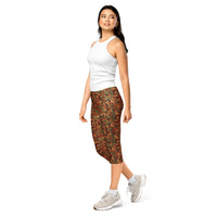 Pilbara Camo capri leggings by DIRTY ROGER®, red dirt mining camo gym leggings, view 4