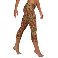 Pilbara Camo capri leggings by DIRTY ROGER®, red dirt mining camo gym leggings, view 9