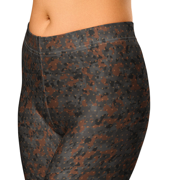 Blast Pattern Camo Capri Leggings – Night Shift Mining Camo Gym Leggings | DIRTY ROGER®