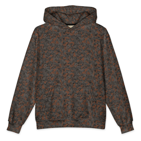 Blast Pattern Camo Oversized Hoodie – Night Shift Mining Camo Pullover | DIRTY ROGER®