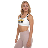 PBRA Gym Princess sports bra by DIRTY ROGER®, worn with leggings