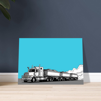 Side Tipper road train art print by DIRTY ROGER®, view 10
