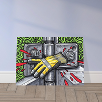 Pinch Point hand safety art print by DIRTY ROGER®, view 8