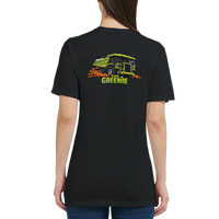 The Greenie women's mining t-shirt, funny haul truck tee by DIRTY ROGER®, view 3