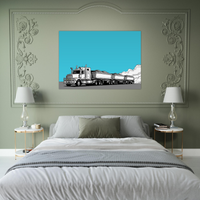 Side Tipper road train art print by DIRTY ROGER®, view 12