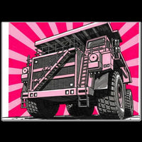 Haul Truck mining art print, industrial mining poster by DIRTY ROGER®